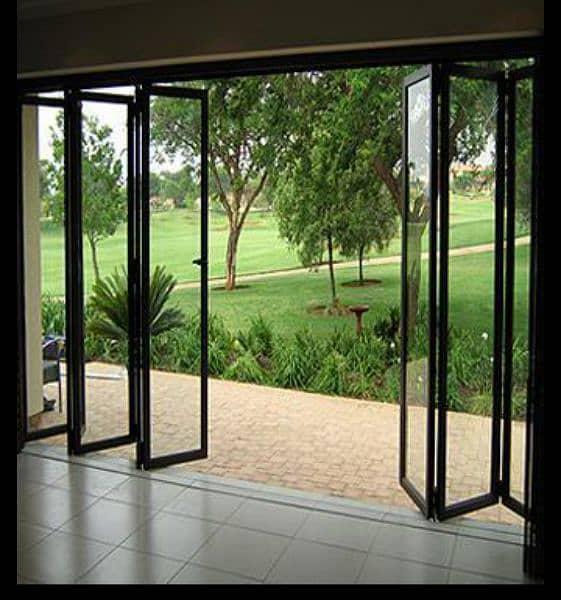 Folding aluminum windows and doors, bifold doors and windows