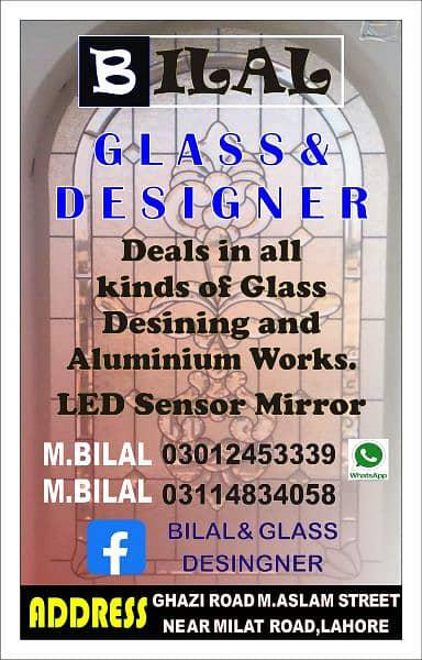 Led mirrors sensor glass